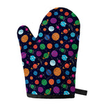 Doodle Planets Pattern Print Single Oven Mitt