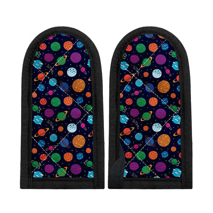 Doodle Planets Pattern Print Skillet Handle Cover