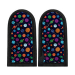 Doodle Planets Pattern Print Skillet Handle Cover