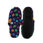 Doodle Planets Pattern Print Slippers