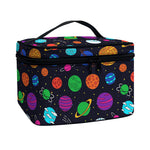 Doodle Planets Pattern Print Travel Makeup Bag