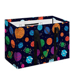 Doodle Planets Pattern Print Utility Tote Bag
