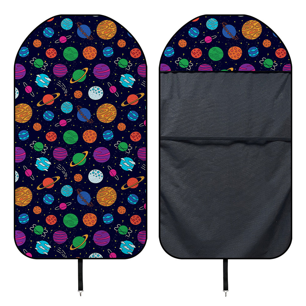 Doodle Planets Pattern Print Waterproof Car Seat Cover