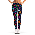 Doodle Planets Pattern Print Women's Leggings