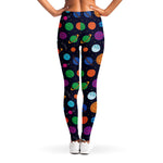 Doodle Planets Pattern Print Women's Leggings
