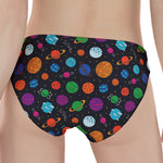 Doodle Planets Pattern Print Women's Panties