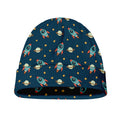 Doodle Rocket Pattern Print Beanie