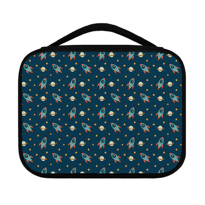 Doodle Rocket Pattern Print Classic Bible Case