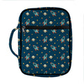 Doodle Rocket Pattern Print Front Pocket Bible Bag