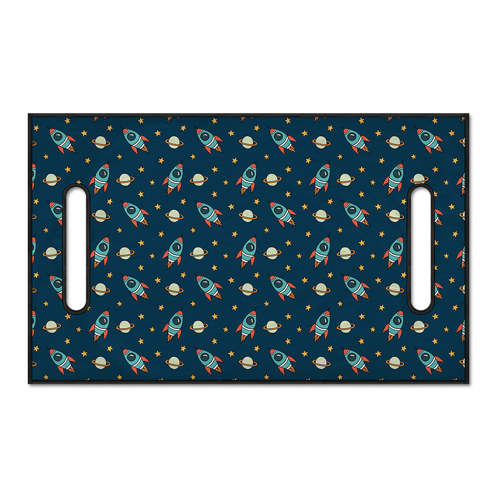 Doodle Rocket Pattern Print Golf Cart Seat Cover