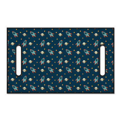 Doodle Rocket Pattern Print Golf Cart Seat Cover