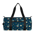 Doodle Rocket Pattern Print Gym Bag