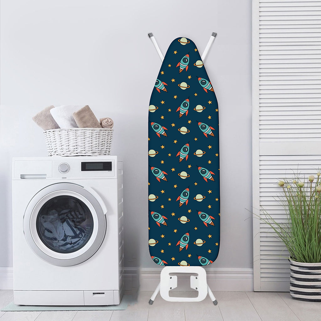 Doodle Rocket Pattern Print Ironing Board Cover