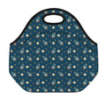 Doodle Rocket Pattern Print Neoprene Lunch Bag