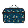 Doodle Rocket Pattern Print Portable Lunch Bag