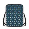 Doodle Rocket Pattern Print Rectangular Crossbody Bag