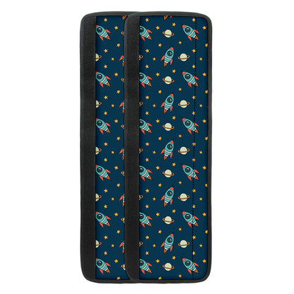 Doodle Rocket Pattern Print Refrigerator Handle Covers