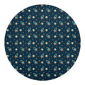 Doodle Rocket Pattern Print Round Blanket