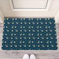 Doodle Rocket Pattern Print Rubber Doormat