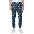 Doodle Rocket Pattern Print Joggers