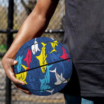 Doodle Shark Pattern Print Basketball