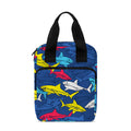 Doodle Shark Pattern Print Bible Tote Bag