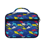 Doodle Shark Pattern Print Briefcase Bible Bag
