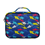 Doodle Shark Pattern Print Briefcase Bible Bag