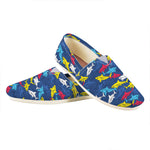 Doodle Shark Pattern Print Casual Shoes