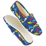 Doodle Shark Pattern Print Casual Shoes