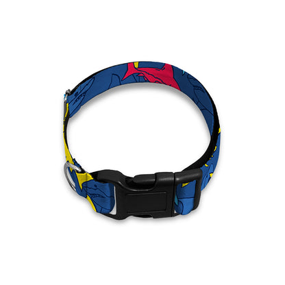 Doodle Shark Pattern Print Dog Collar