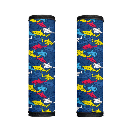 Doodle Shark Pattern Print Handle Covers