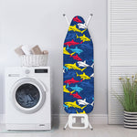 Doodle Shark Pattern Print Ironing Board Cover