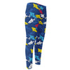 Doodle Shark Pattern Print Men's Compression Pants