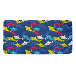 Doodle Shark Pattern Print Towel
