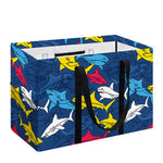 Doodle Shark Pattern Print Utility Tote Bag