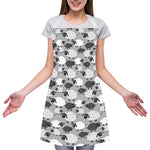 Doodle Sheep Pattern Print Adjustable Apron