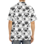 Doodle Sheep Pattern Print Aloha Shirt