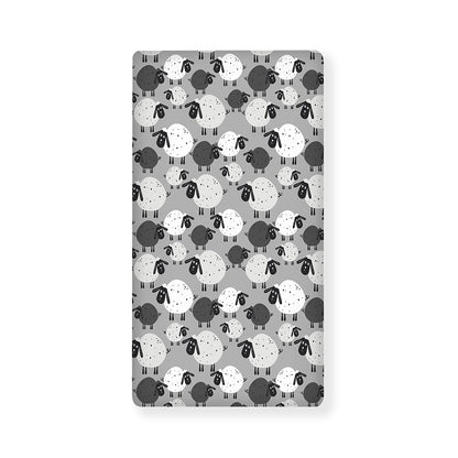 Doodle Sheep Pattern Print Baby Crib Sheet