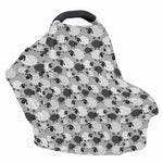 Doodle Sheep Pattern Print Baby Seat Cover