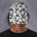 Doodle Sheep Pattern Print Baseball Cap