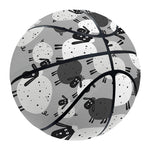 Doodle Sheep Pattern Print Basketball