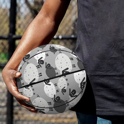 Doodle Sheep Pattern Print Basketball