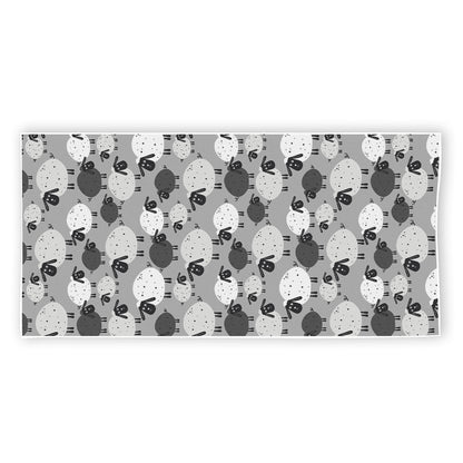 Doodle Sheep Pattern Print Beach Towel
