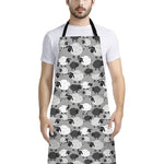 Doodle Sheep Pattern Print Bib Apron With Pocket
