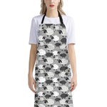 Doodle Sheep Pattern Print Bib Apron With Pocket