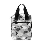 Doodle Sheep Pattern Print Bible Tote Bag