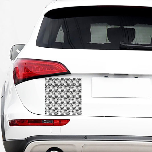 Doodle Sheep Pattern Print Car Sticker