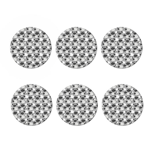 Doodle Sheep Pattern Print Coaster Set