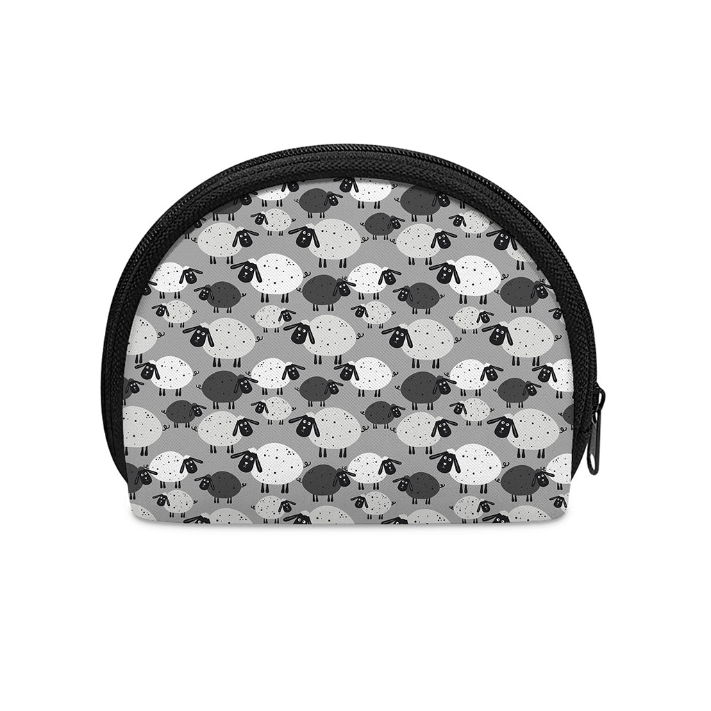 Doodle Sheep Pattern Print Coin Purse